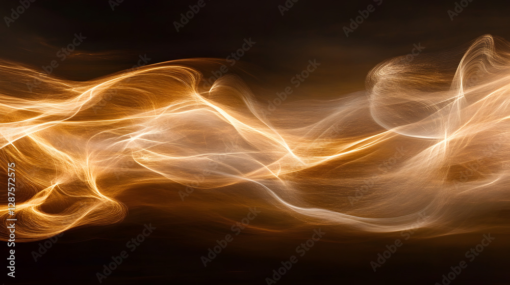 Poster abstract light blur effect on a dark background creating a dynamic visual texture and depth
