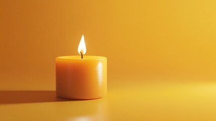 a yellow warmth candle
