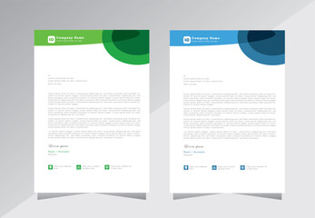 Business letterhead design with A4 size, letter head templates for your project design, letterhead design, a4 letterhead template, Vector illustration.