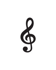 Obraz premium treble clef on white background