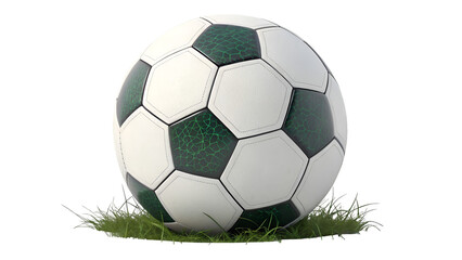 Obraz premium Close-up Soccer ball cut out Soccer ball, Football, isolated transparent background 