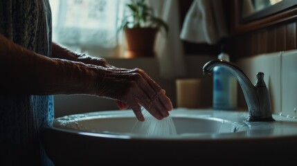 Dementia symptoms causing difficulty in managing personal hygiene. Featuring memory lapses and confusion