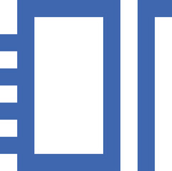 Notebook And Pen icon logo design