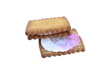 Sweet Sandwich Cookie with Marshmallow and Cream Filling