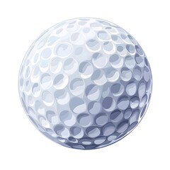 Golf Ball: White, Textured Sports Equipment for Golf Enthusiasts & Recreational Activities