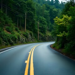 road in the forest