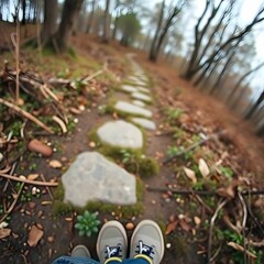 walking in the park
