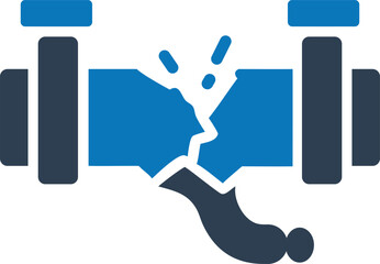 Broken Water Pipe Icon