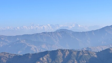 snow covered mountains