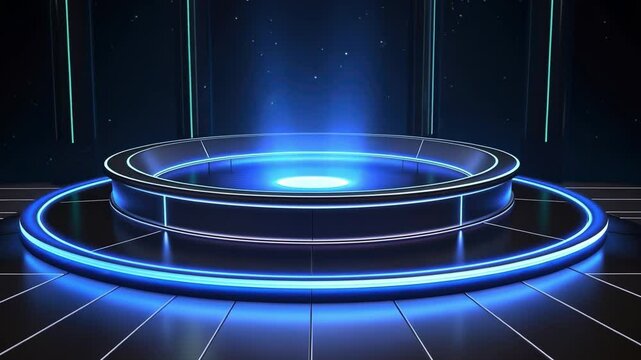 abstract blue background with spotlight