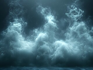 Ethereal Glowing Cloud like Background with Subtle Blue Tint for Lightweight Product Showcasing