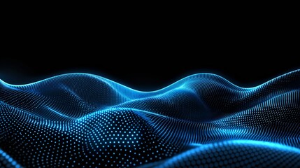Luminous blue network connection with sparkling dots background. Based on Generative AI