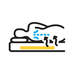 Vector multi color icon for Pressure relief