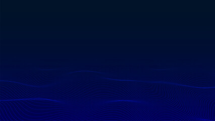 Abstract line wave technology background. Hi-tech dynamic shape composition background