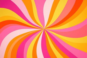 Retro Pink and Orange Swirl Pattern, a retro groovy background presentation design.