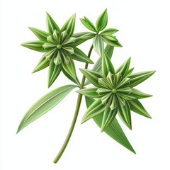 Fototapeta premium Anise plant isolated on white background