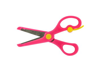 preschooler pink scissors isolated transparent png	