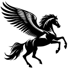 A majestic winged horse
