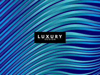 Luxury Background with gradient wavy blue lines, with blue base color. Design templates for covers, certificates, websites, business cards, posters, banners, brochure layouts, wallpapers, etc.