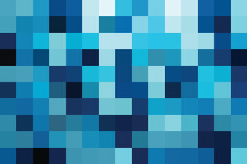 Mosaic Abstract in blue colors Background