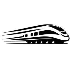 Train logo silhouette