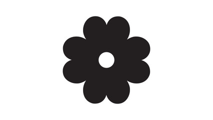 black flower icon