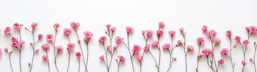 Fototapeta premium A background of intertwined florals presents the charm of minimalism, balancing natural elements with simplicity. Subtle, yet powerful in its quiet elegance.