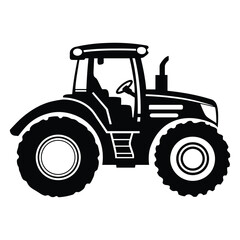 vector icon of a tractor