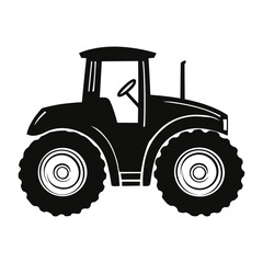 vector icon of a tractor