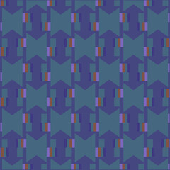 Abstract seamless geometric shapes pattern vector artwork. geomatrical rectangular print. Design for fashion, fabric, textiles industry, web, wrapping, duvet cover, flooring, wallpaper, and background