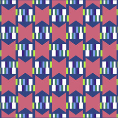 Abstract seamless geometric shapes pattern vector artwork. geomatrical rectangular print. Design for fashion, fabric, textiles industry, web, wrapping, duvet cover, flooring, wallpaper, and background