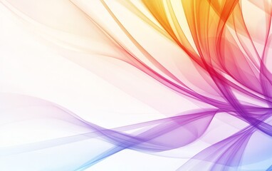 Abstract colorful wave patterns blending seamlessly in a bright gradient background