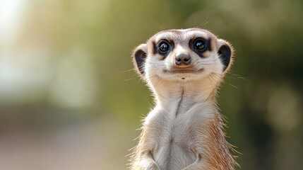 Fototapeta premium Meerkat portrait in natural setting