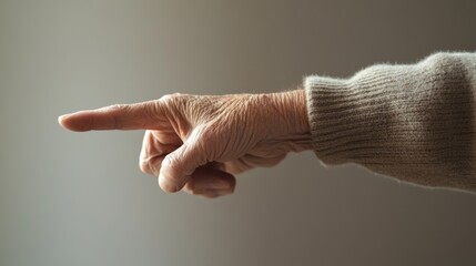 Dementia symptoms in a senior person trying to remember the name of a common object. Featuring forgetfulness and frustration