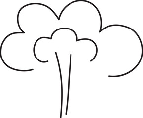 Steam and smoke line. Air wind and scent, heat waves or aroma from cooking food and hot coffee, gas and fumes. Steam swirls icon of doodle style vector illustration