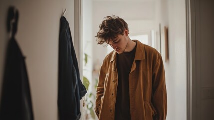 Dementia symptoms in a senior person unable to recognize a familiar face. Featuring memory loss and confusion