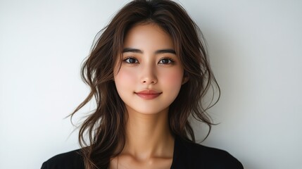 A beautiful woman with shoulder-length brown hair, smiling and looking at the camera in her headshot, wearing professional attire against a white background.