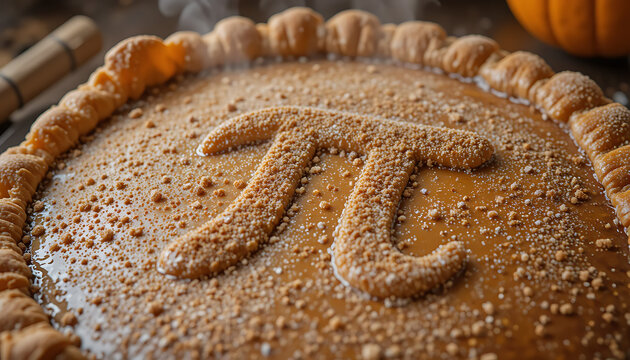 apple pie on wooden background Exploring the Beauty of Mathematics on Pi Day  - Powered by Adobe