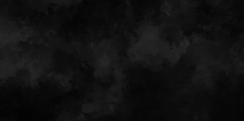 Abstract smoke on black background texture. dark grunge concrete wall texture. dark black and gray smooth smoke, fog abstract steam background with clouds backdrop design. dark paper texture.