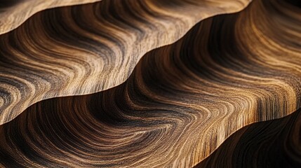 Obraz premium A close-up of wood grain patterns, showcasing the intricate textures and organic shapes that make up each piece. 