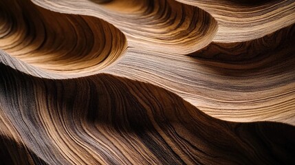 A close-up of wood grain patterns, showcasing the intricate textures and organic shapes that make up each piece. 