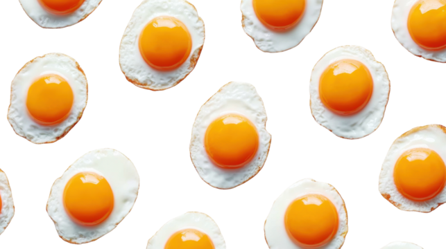 eggs seamless pattern isolated on transparent background - Powered by Adobe