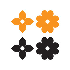 set of flower icons