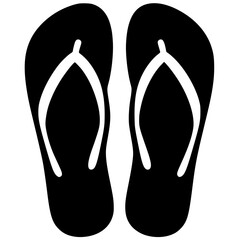 Flip flops silhouette vector design