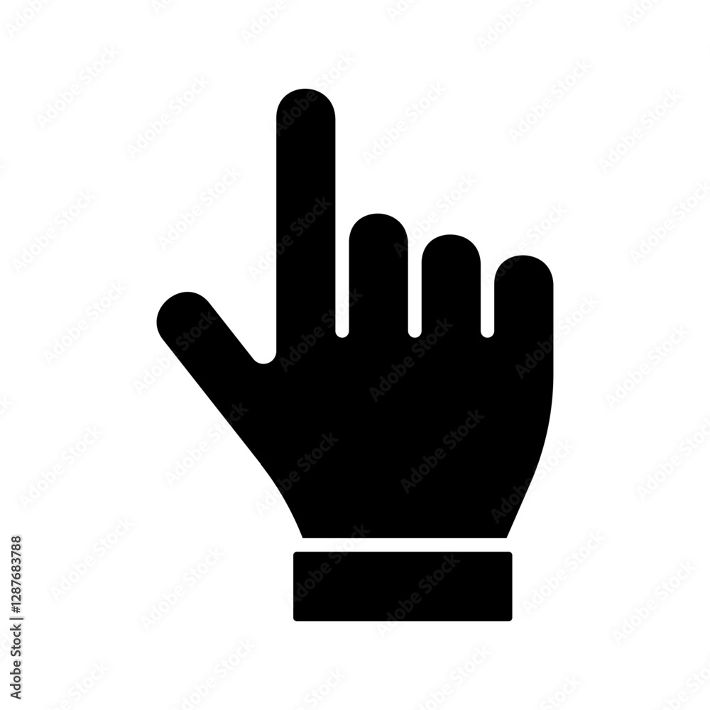 Poster computer mouse click cursor icon