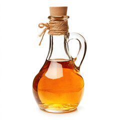Homemade apple vinegar isolated on transparent background