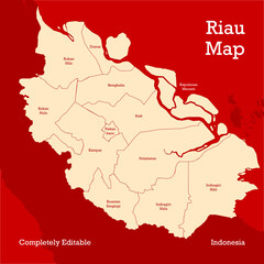 RIAU VECTOR MAP