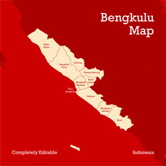 BENGKULU VECTOR MAP