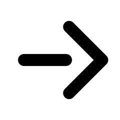 Arrow RIght Menu Outline Icon Vector