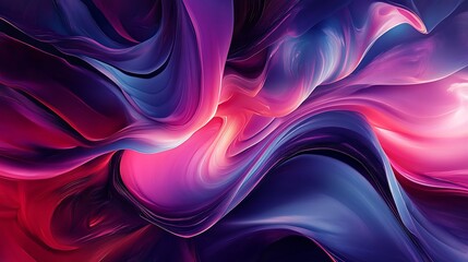 Fototapeta premium Abstract Swirls of Purple, Pink, and Blue Hues: A Digital Art Masterpiece